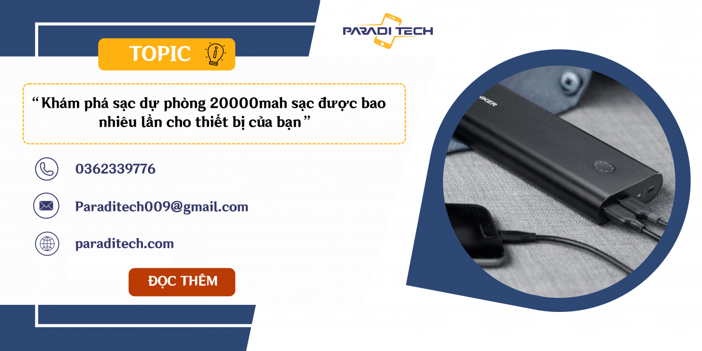 sạc dự phòng 20000mah