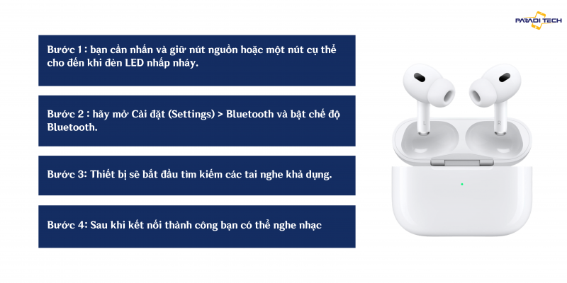 hướng dẫn sử dụng tai nghe ko dây