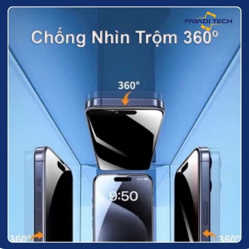 Kính Cường Lực Chống Nhìn Trộm VNWEKOME 360 độ