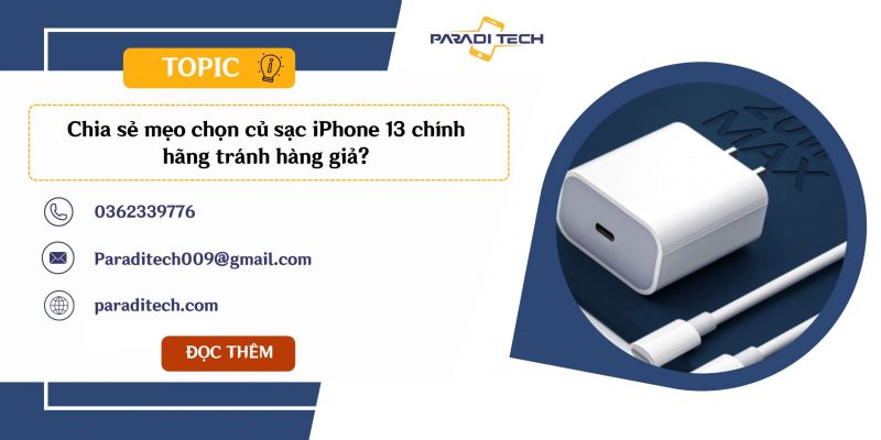 củ sạc iphone 13 chính hãng