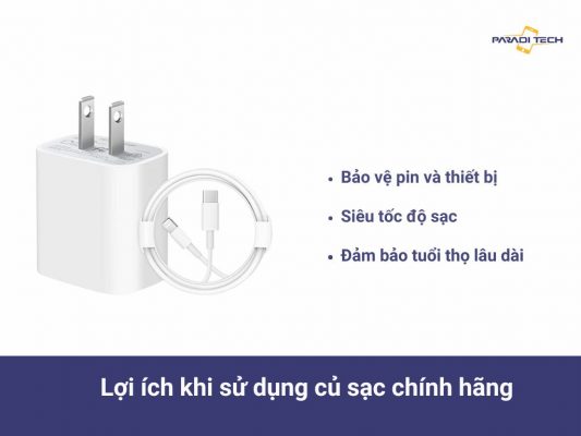 Củ sạc iphone 13 chính hãng